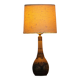 Art Nouveau table lamp in coloured terracotta by L. Hjorth, Bornholm, 1930s.