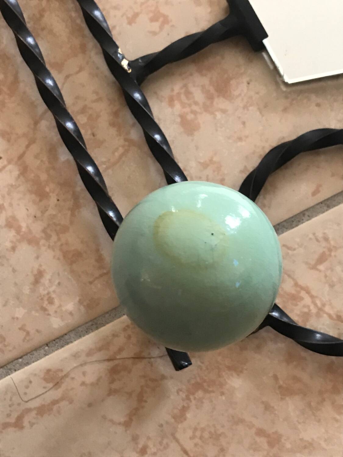 Old vintage coat rack mirror