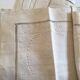 Drap et taies trousseau de réserve en fil de lin brodé de perles