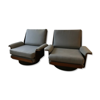 Pair of Bernard Brunier armchairs