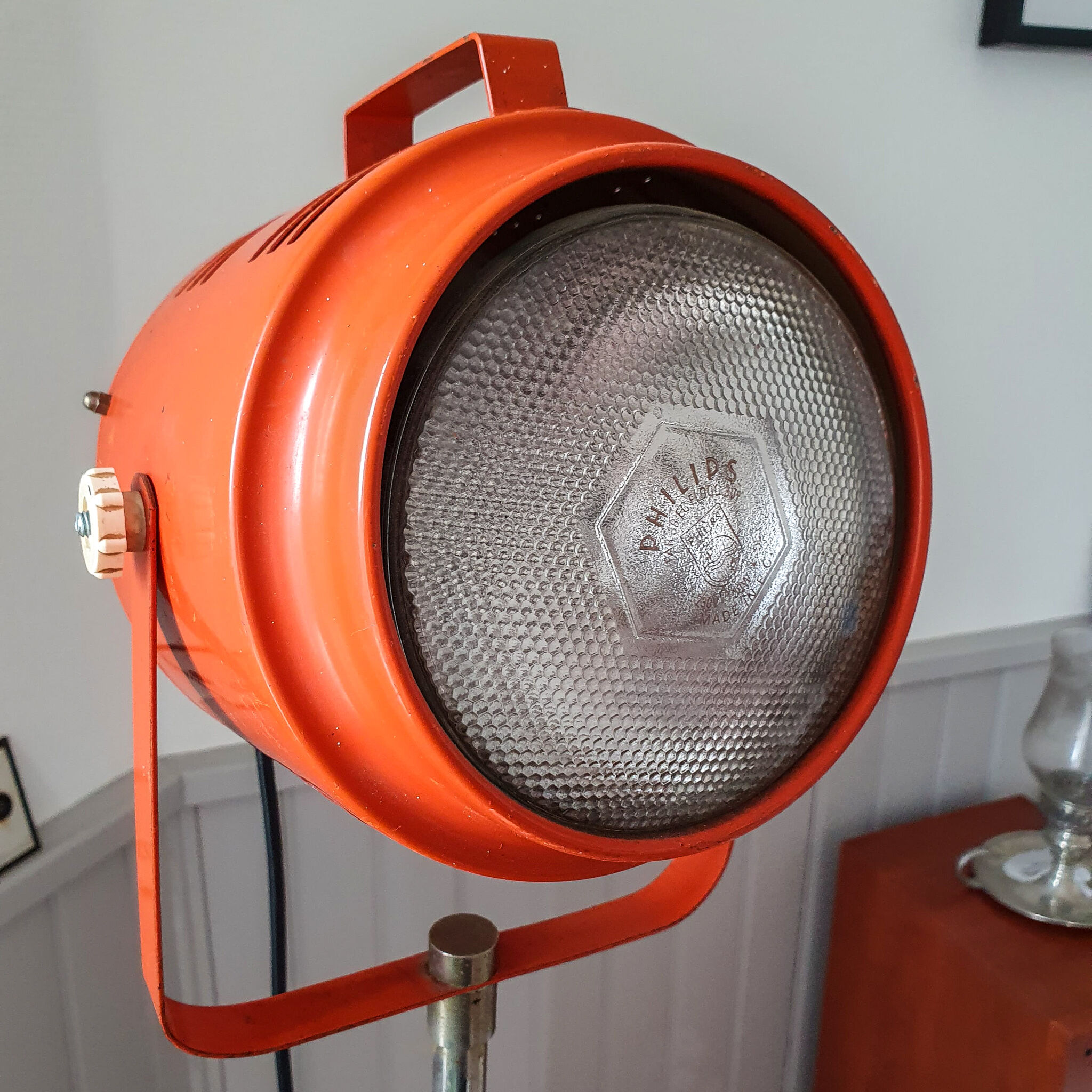 Orange spot floor lamp 1970