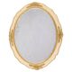 Miroir décoratif moyen en bois doré avec verre d'origine et patine, Italie, années 1960