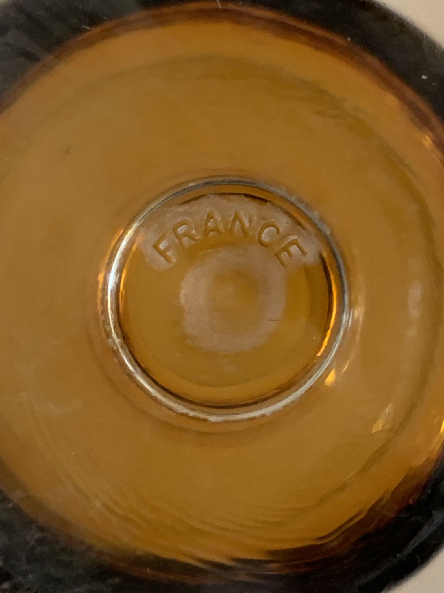 8 orange-yellow glasses Luminarc France