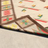 Immense tapis moderne vintage Kilim, 1970