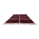 Large pure wool Berber rug in burgundy size 3/4 m