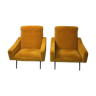 Pair of armchairs by Joseph André Motte Steiner edition 1950