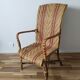 Fauteuil adulte en rotin vintage