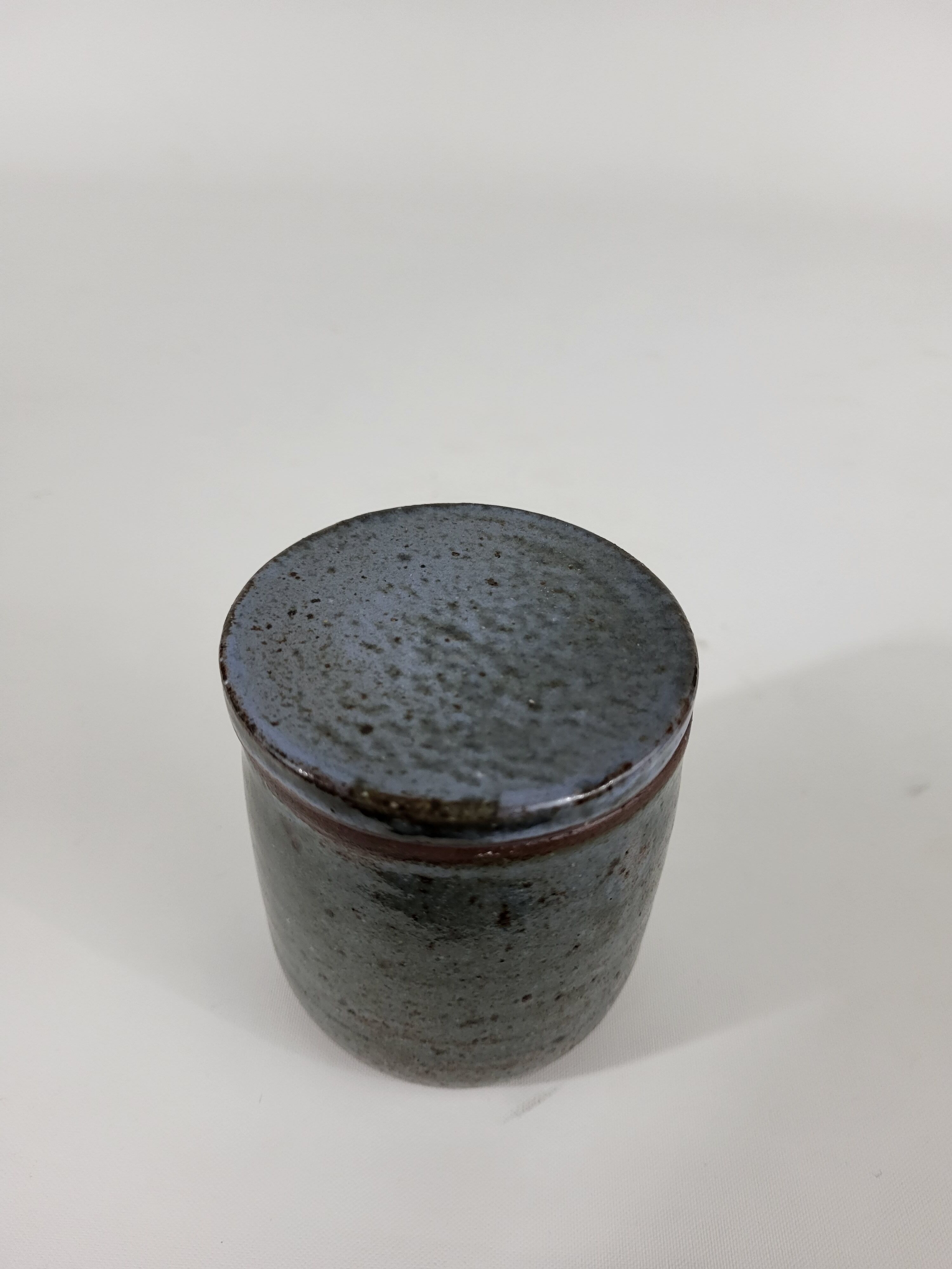 Covered pot in stoneware Jeanne and Norbert Pierlot Ratilly Puisaye