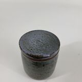 Covered pot in stoneware Jeanne and Norbert Pierlot Ratilly Puisaye