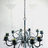 10-light leaf chandelier