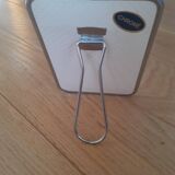 Chrome barber mirror to stand