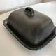 Butter maker 1960 in enamelled earth of Vallauris