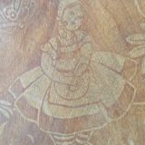 Old small Fischel children's chair, Colombine decor