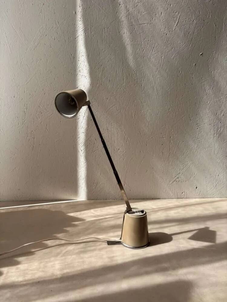 Vintage Hala Lampette beige 1970s lamp