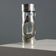 Vintage silvered glass vase by James Rivière, Italy, 1970s.