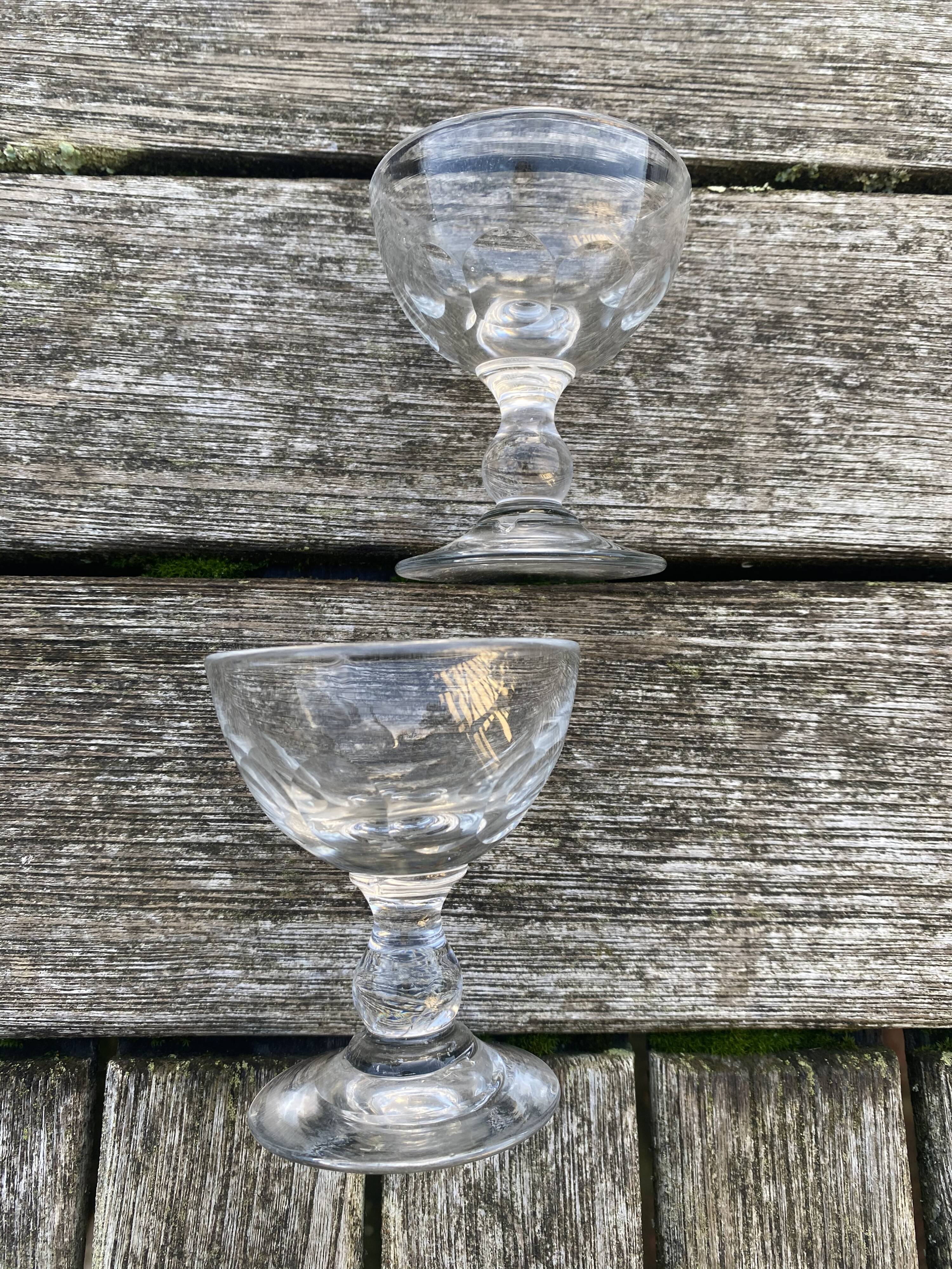 Napoleon 3 faceted liqueur glass