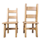 Vintage oak  brutalist dining chairs, 1960s