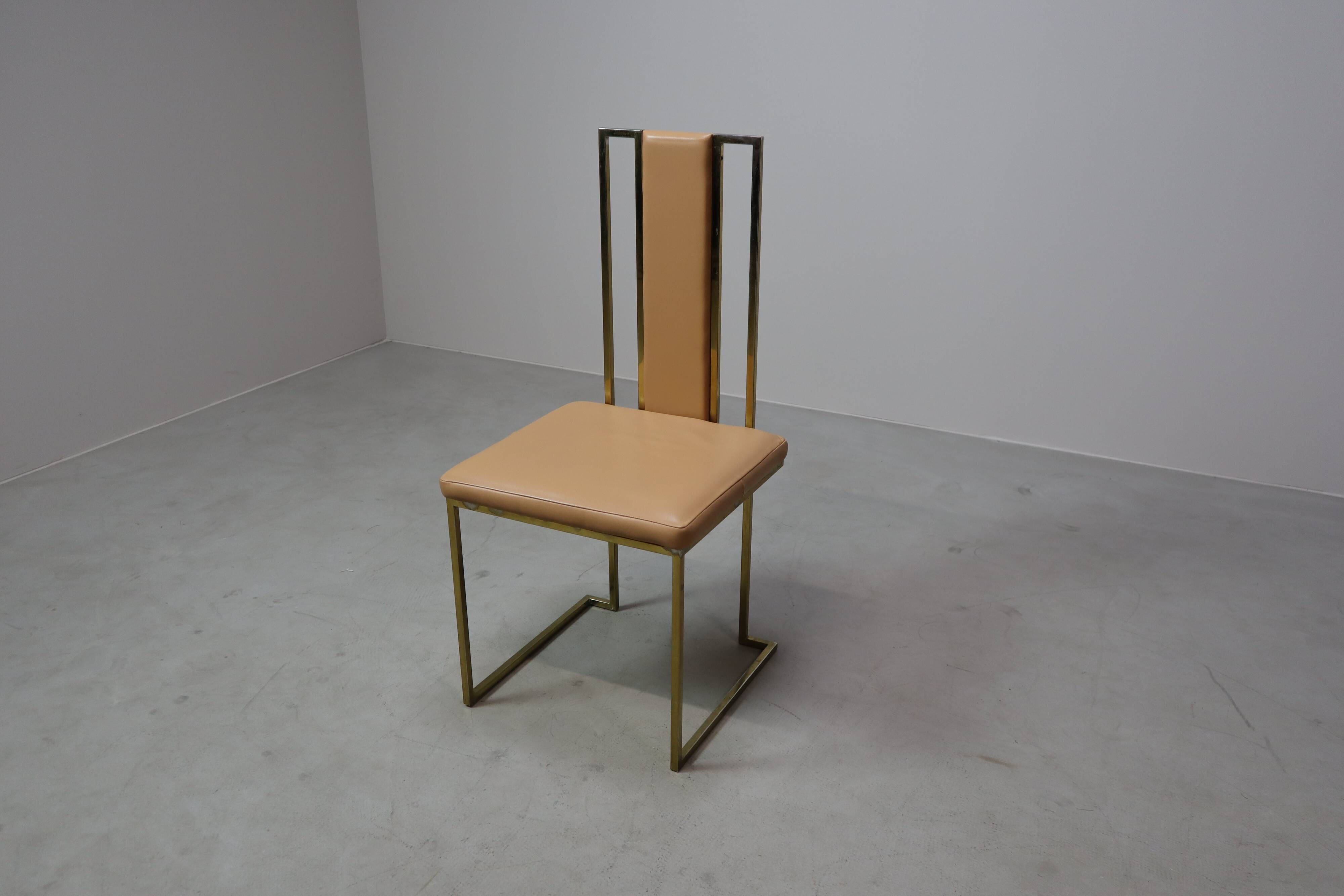 Set of 6 dining chairs by Renato Zevi, Italy 1970s