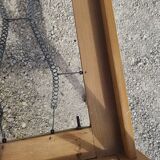 Vintage bed with compass feet from the 1950s