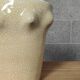 Cracked ceramic vase organic shape 1970