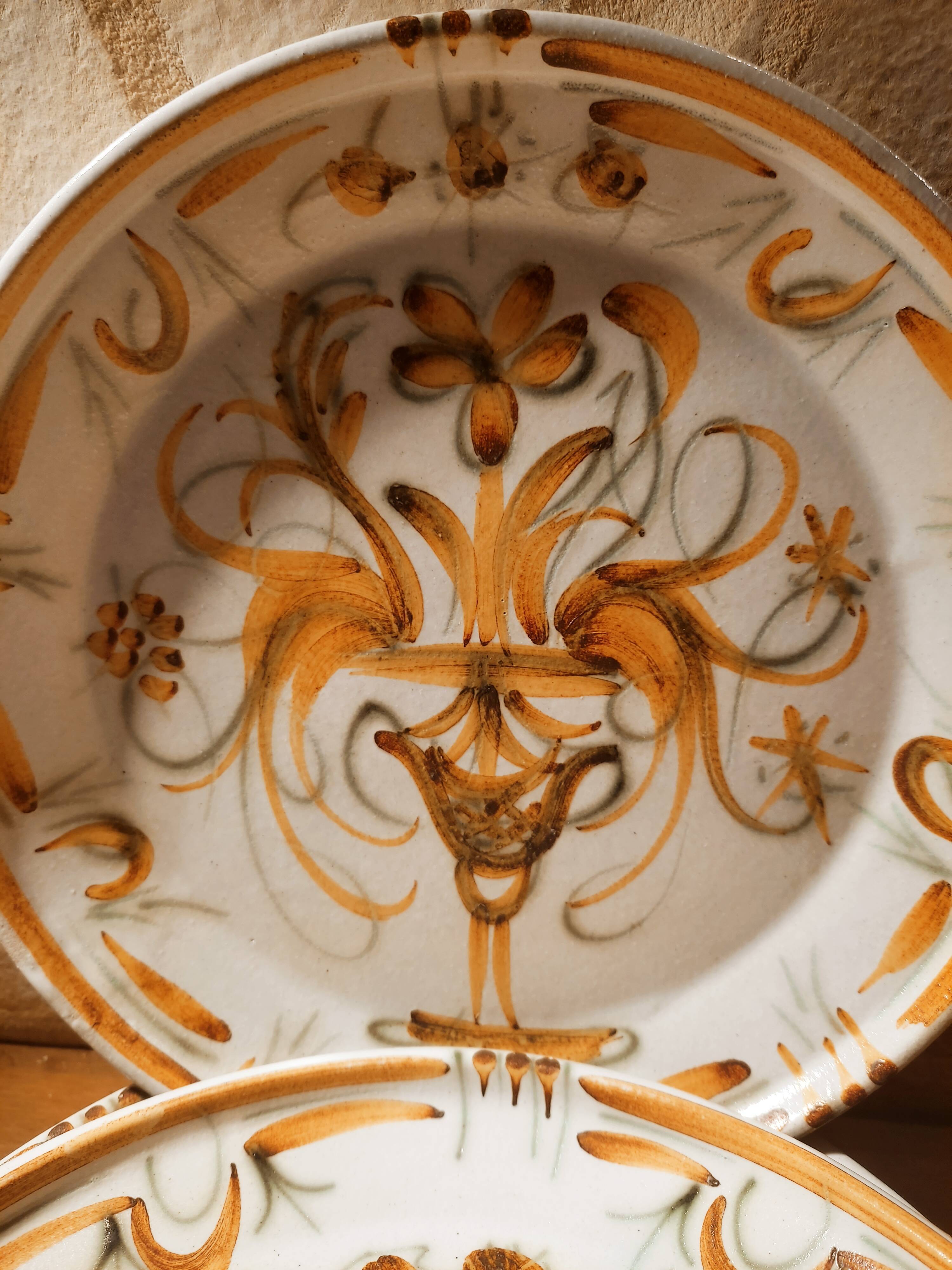 Set de 4 assiettes bretonnes en grès Keraluc