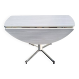 White extendable formica table