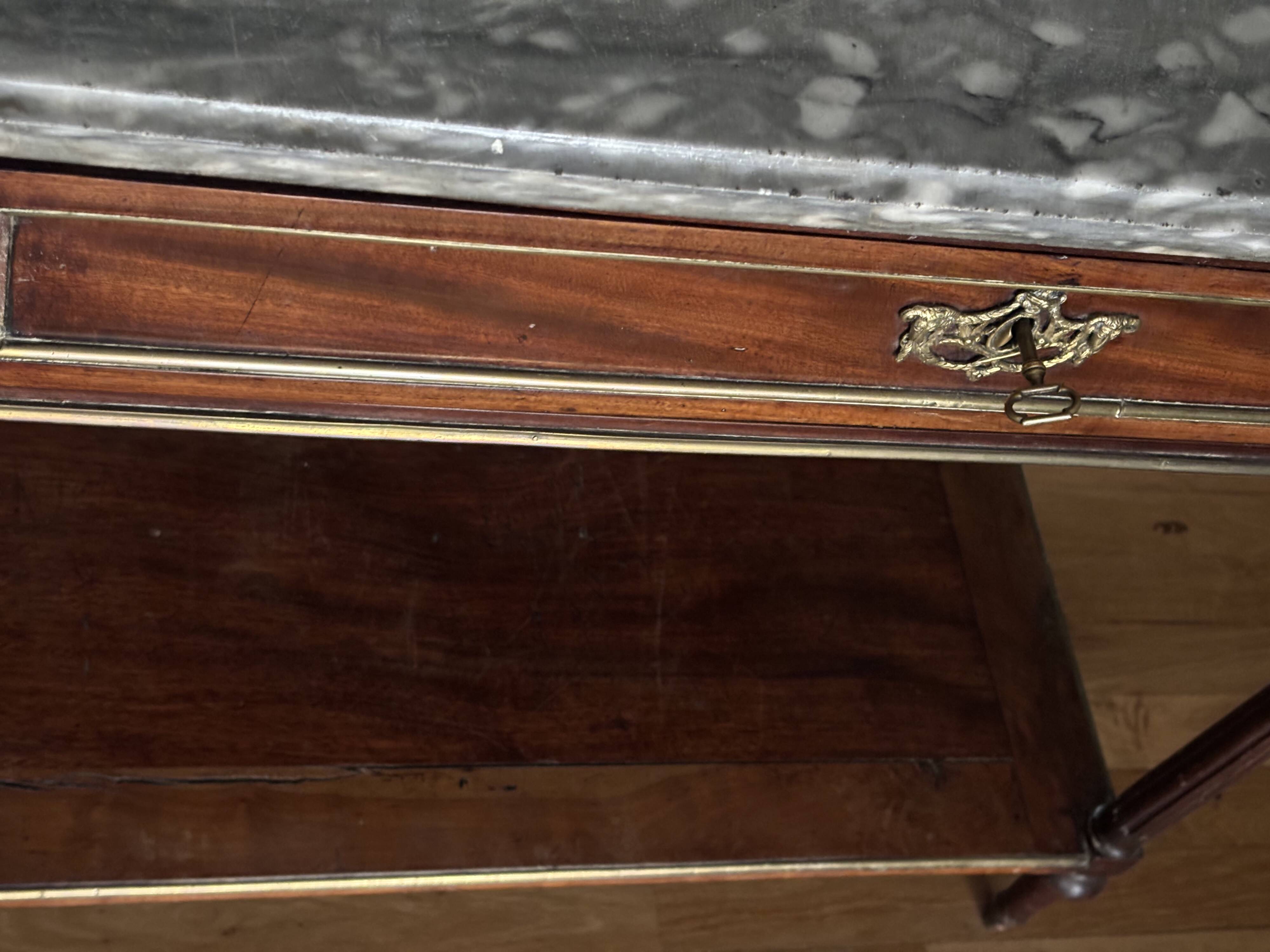 Louis XVI XVIII dessert with its marble