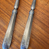 Art deco salad cutlery in silver filled 1930