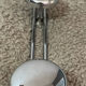 Wall coat rack with 3 hooks in chrome metal from the 80s