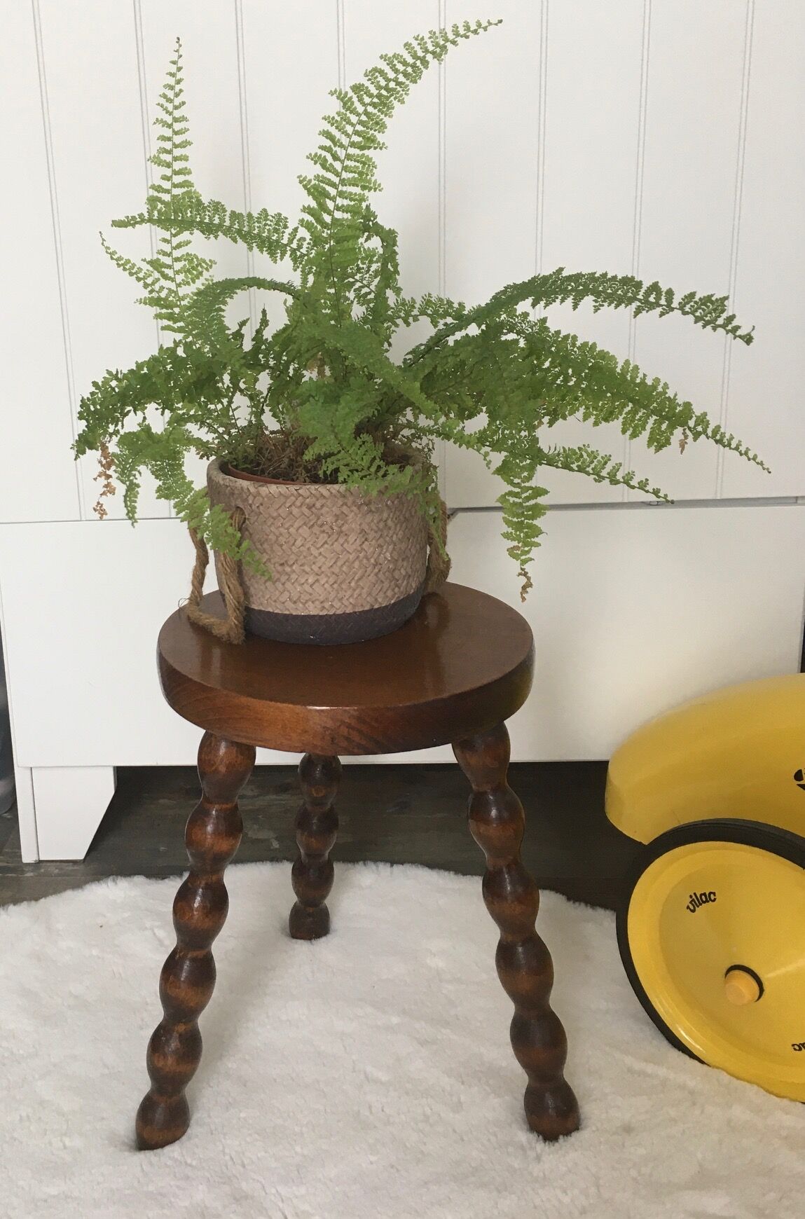Duo of tripod stools