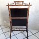Bamboo shelves, fireplace
