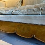 Sofa shaped boat wood and fabric