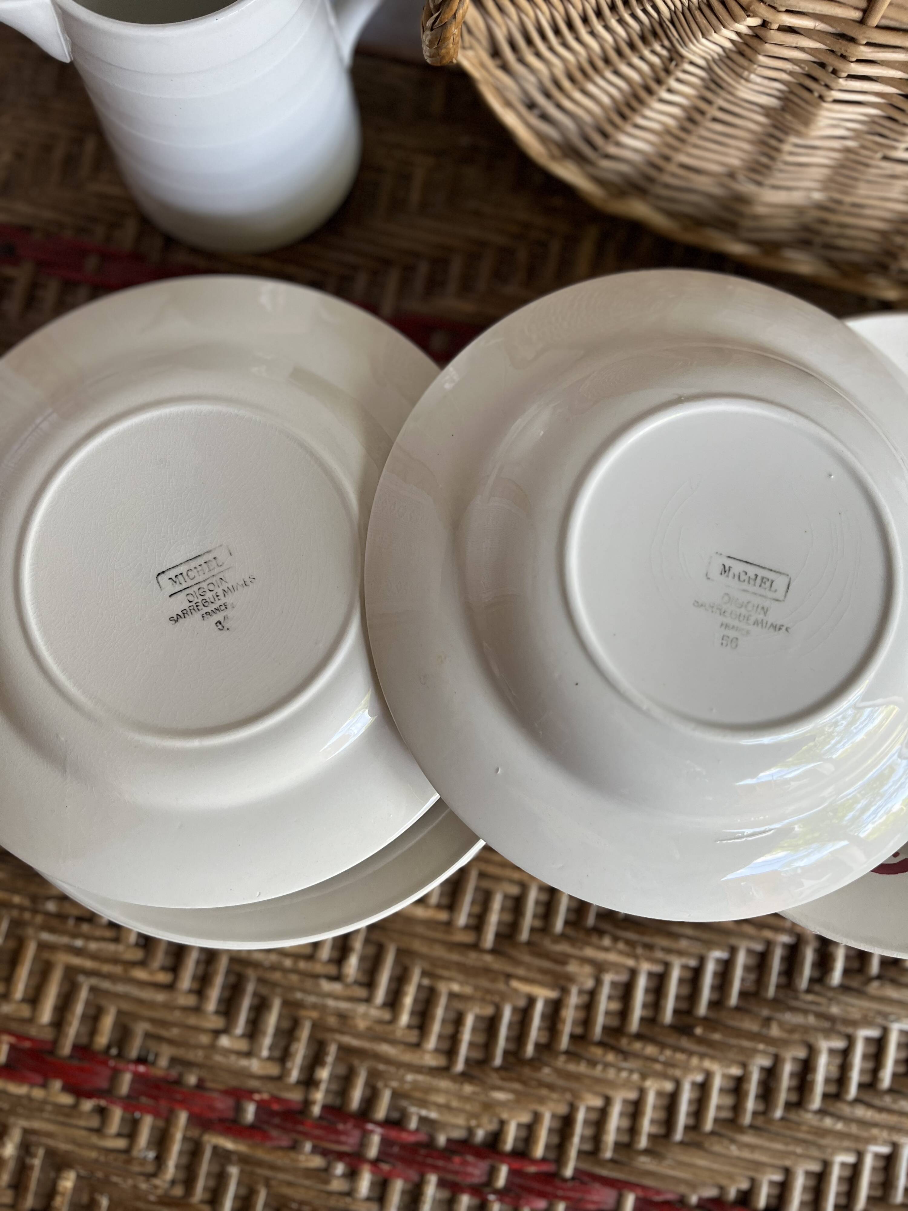 Digoin plates series Michel x12