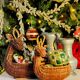 Panier forme cerf