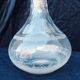 Baccarat crystal carafe monogram 19th century