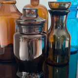 Vintage glass bottles and flasks