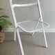 Vintage white folding chair Cidue