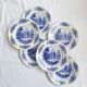 Assiettes creuses Moulin des Loups bleu