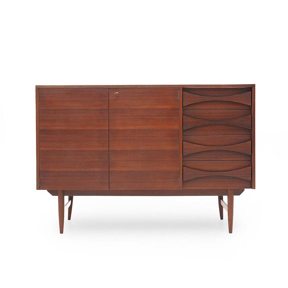 Mahogany sideboard with drawers, 1950s