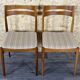 2x 60s 70s dining chair dining chair mid century Danish modern design