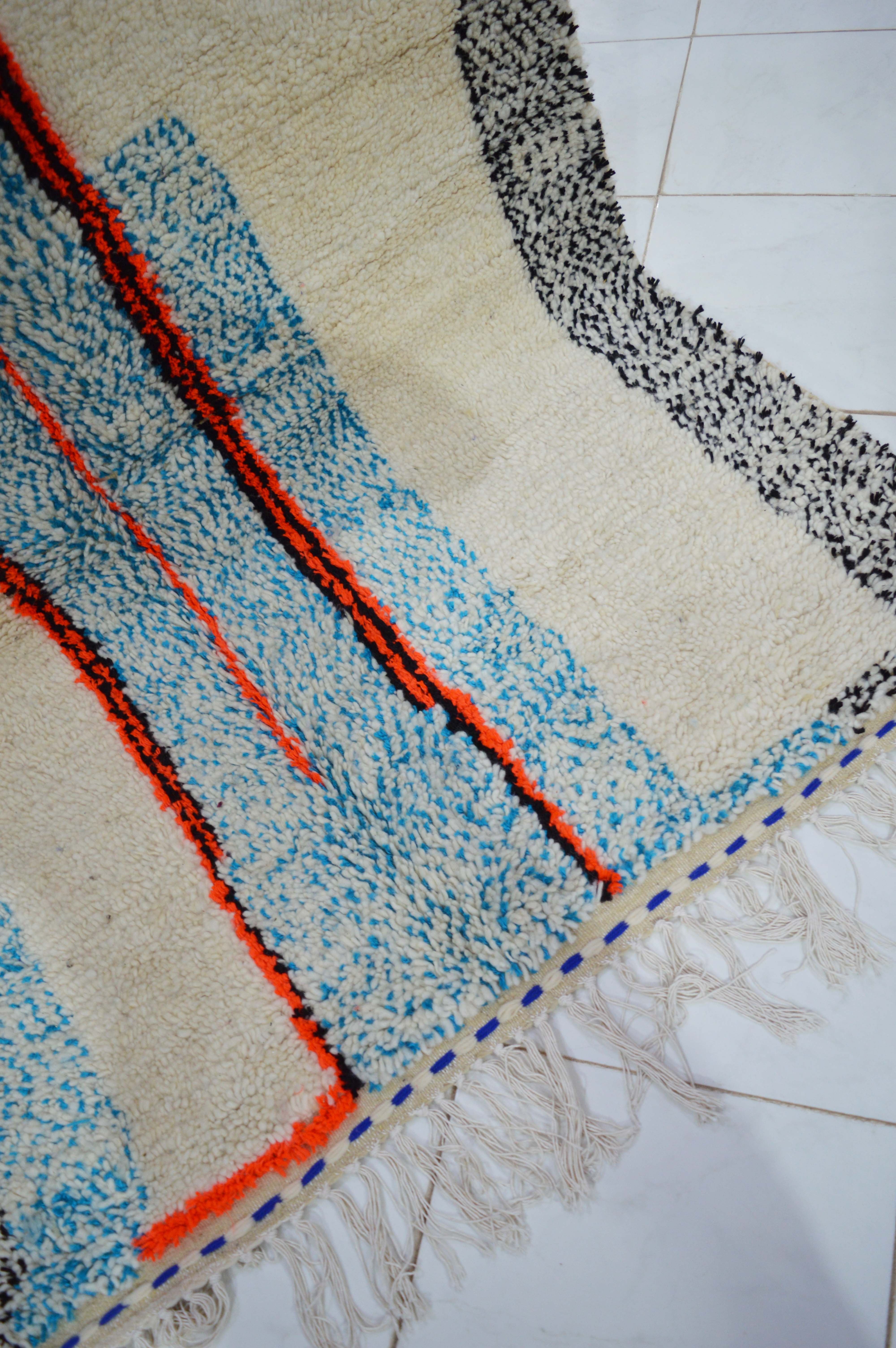 Neon Berber carpet handmade in Morocco 250 x 154 CM