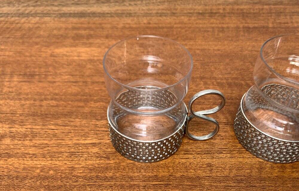 Mid-century Finnish Tsaikka tea glass by Timo Sarpaneva for Iittala.