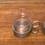 Mid-century Finnish Tsaikka tea glass by Timo Sarpaneva for Iittala.