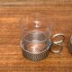 Mid-century Finnish Tsaikka tea glass by Timo Sarpaneva for Iittala.