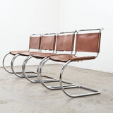 Set of 4 MR10 chairs by Mies van der Rohe 1970