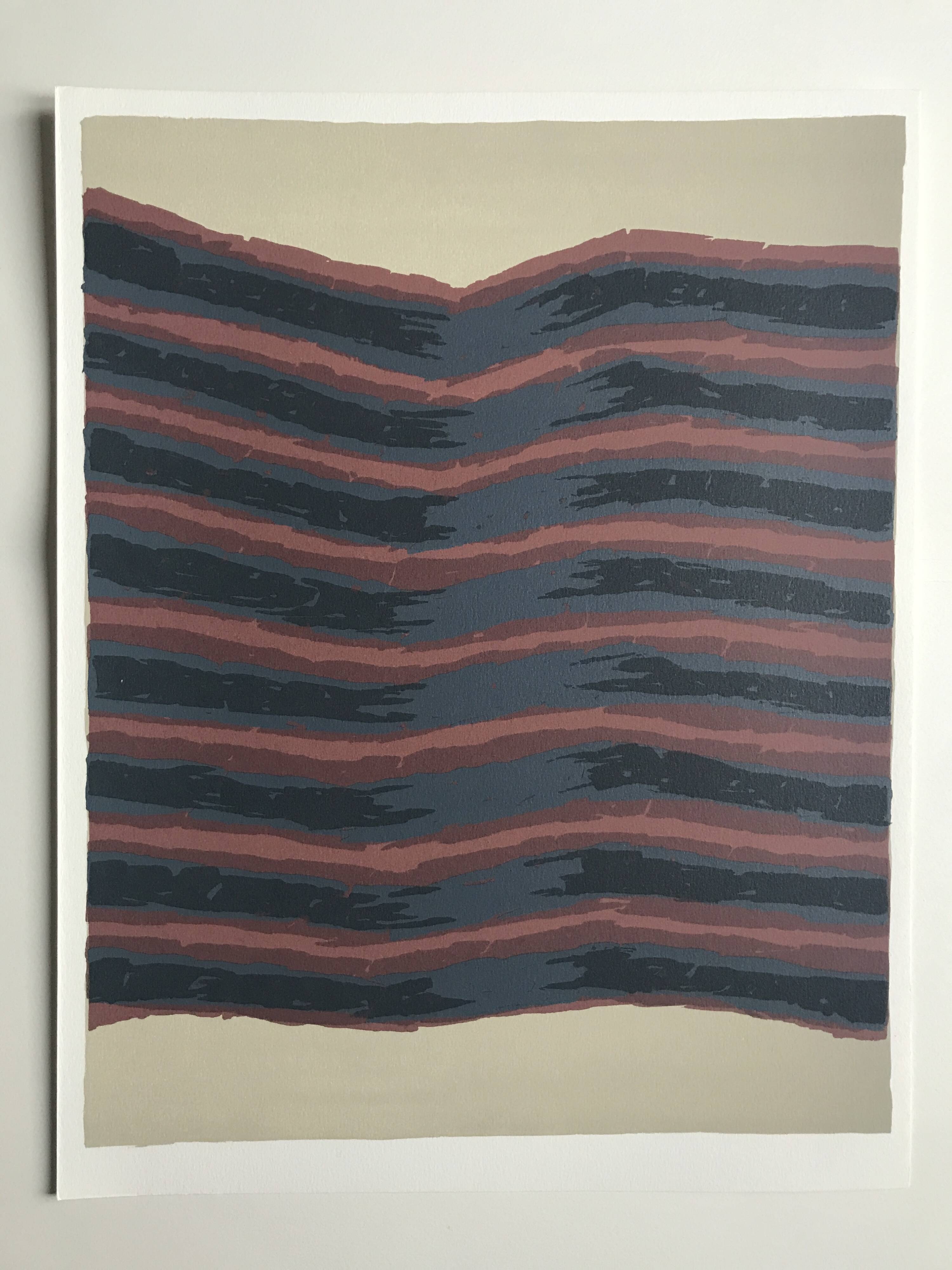 Set of 4 original lithographs by Raoul Ubac, 1978. The earth.