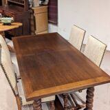 Wooden dining table