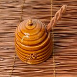 Honey jar beehive faience