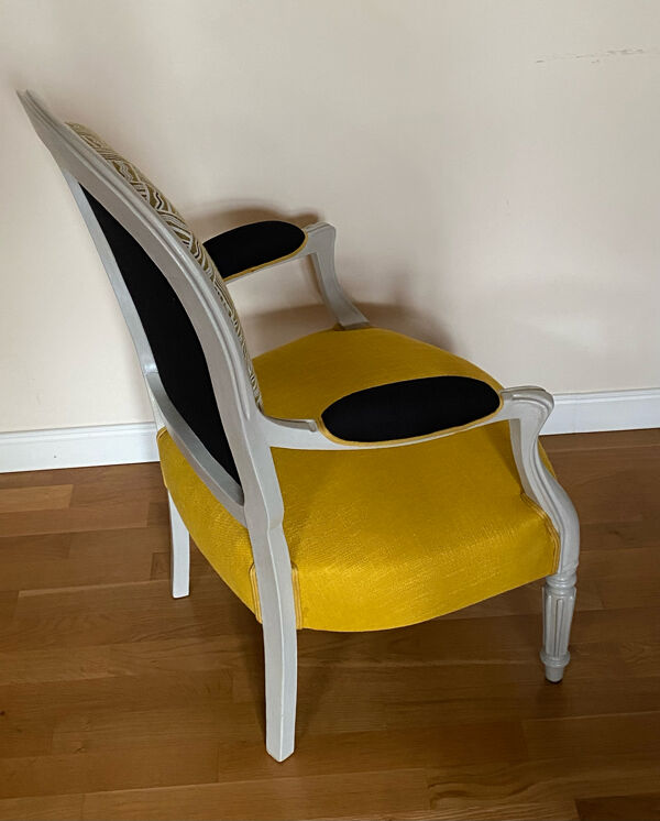 Fauteuil Victoria, style Louis Philippe