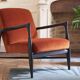 Fauteuil flottant en velours fox RED EDITION